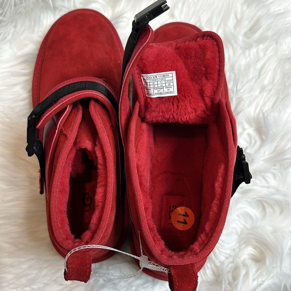 ?NWOT Men’s UGG Neumel Snapback Red Suede Leather, 11 main image 15